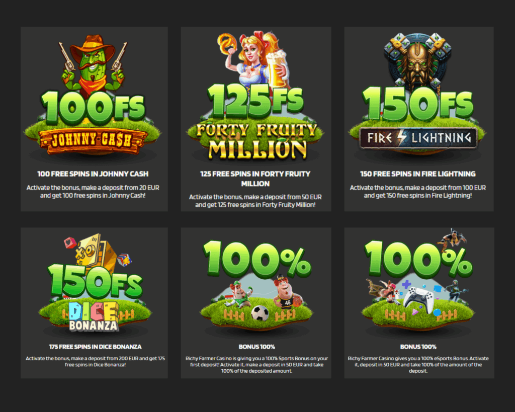 Richy Farmer Casino promotions